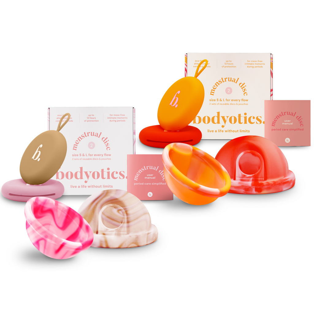 Menstrual Disc value pack featuring both variants for every flow.