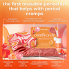Bodyotics Comfycycle Reusable Period Disc & Care Kit with menstrual discs, cup, sterilizer case, thermal pad, and lavender lotion for sustainable period care.