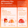 Bodyotics Comfycycle Reusable Period Disc & Care Kit - Multisize options for light to heavy flow, eco-friendly menstrual discs with easy removal ring.