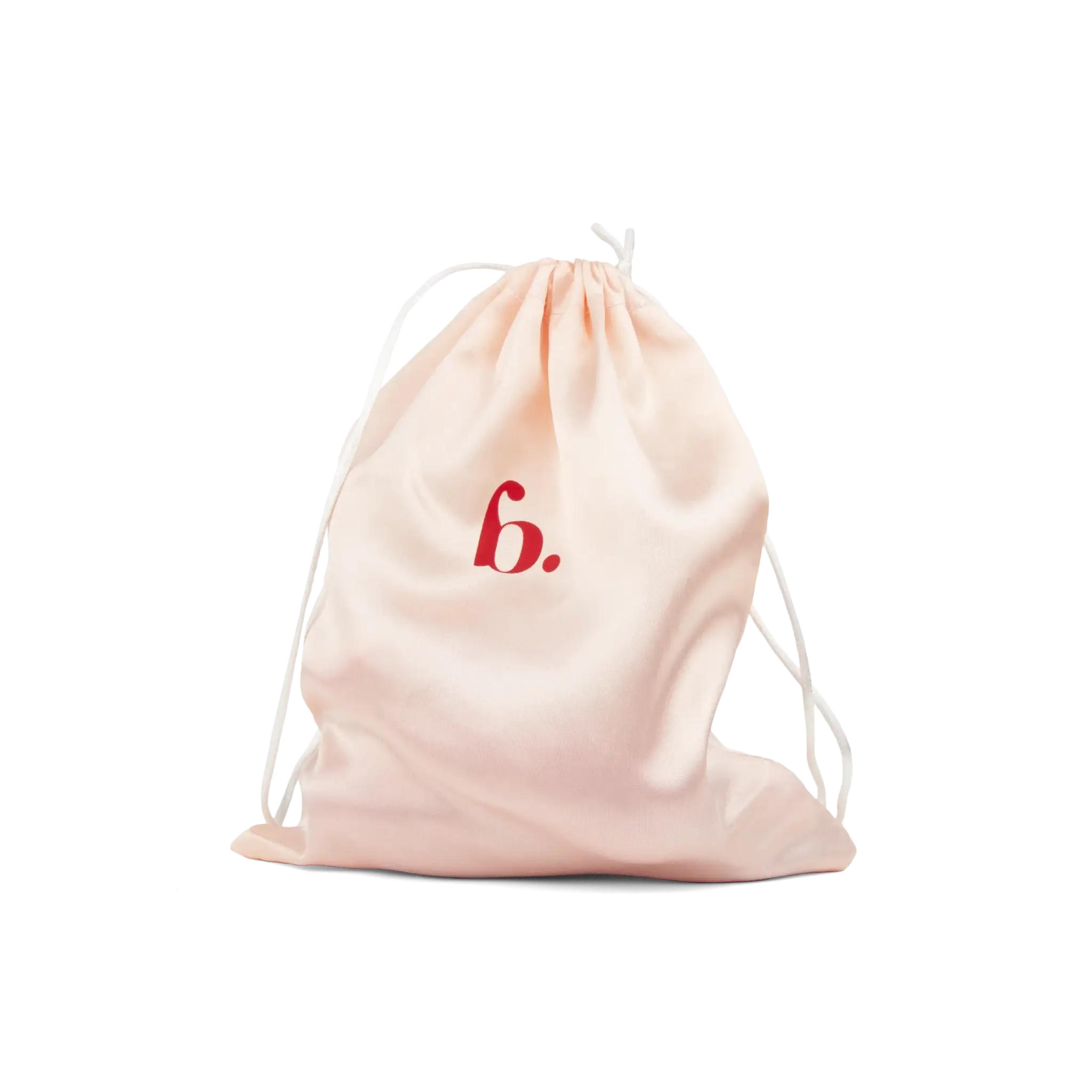Bodyotics premium velvet drawstring storage pouch for kegel weights – soft pink with Bodyotics logo