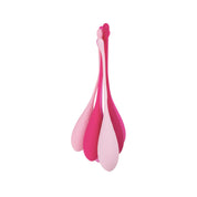 Bodyotics kegel weight single view – light and dark pink silicone pelvic floor trainer weights on white