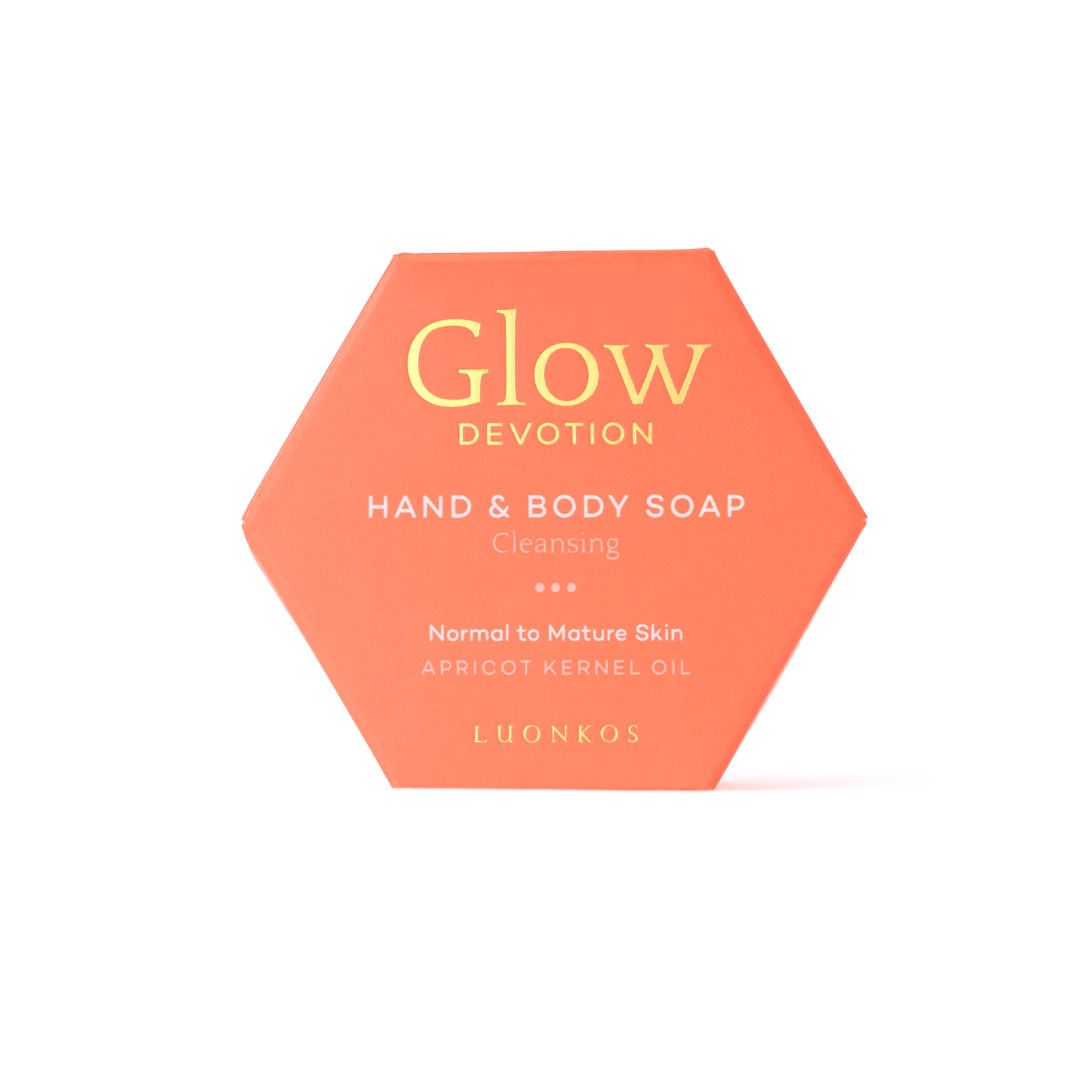 Luonkos Devotion soap single bar close-up – natural handcrafted soap with orange rose scent