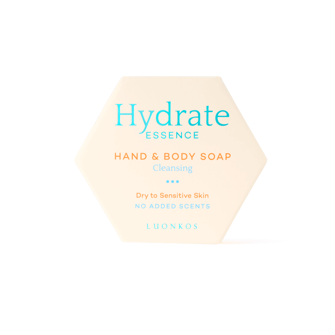 Luonkos Essence hand and body soap — natural, gentle formula for everyday cleansing