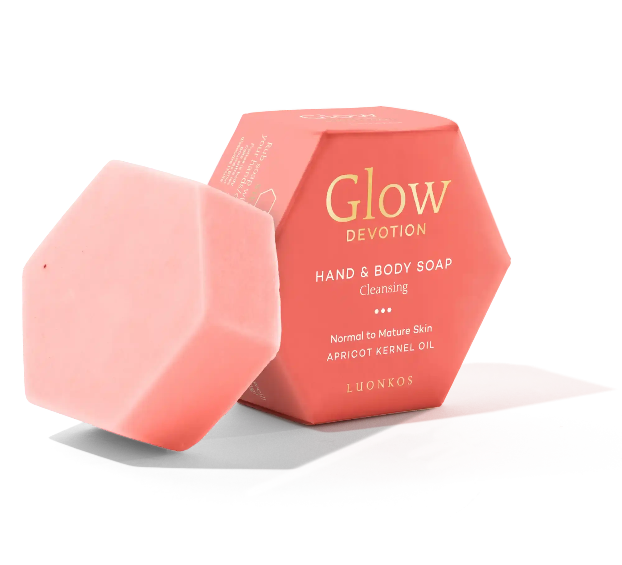 Luonkos Devotion hand and body soap bar – gentle natural soap with rose and botanical ingredients
