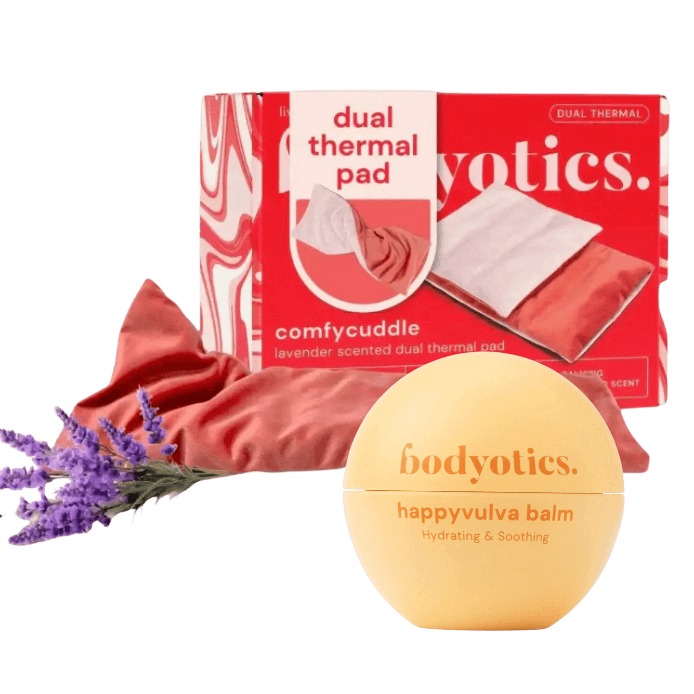 Bodyotics Comfort Duo self-care set – heating pad and soothing vulva balm for gentle intimate wellness