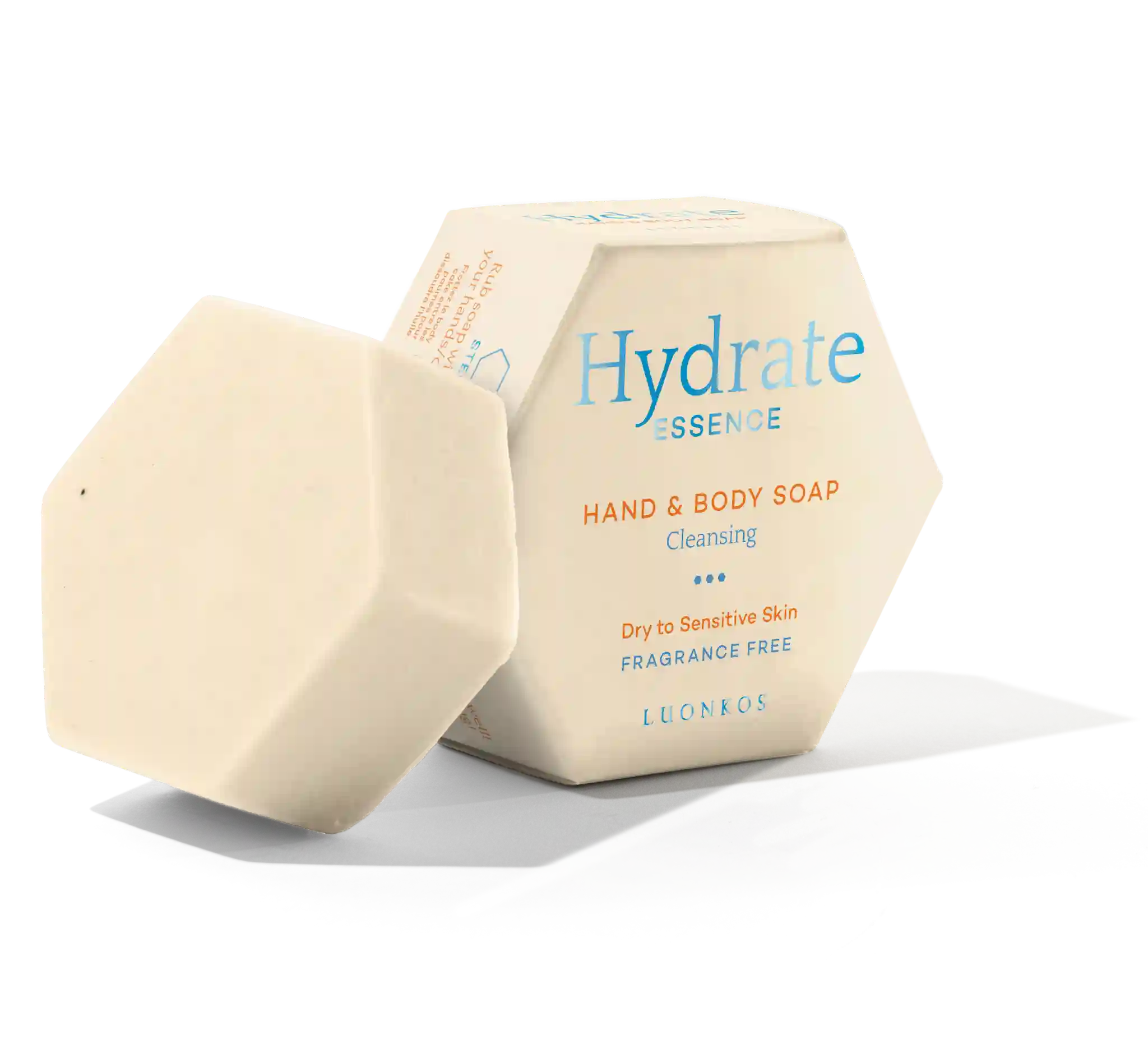 Luonkos Essence hand and body soap bar – natural nourishing soap for sensitive skin in eco-friendly packaging