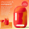 Compact and discreet Bodyotics Comfycase for sterilizing menstrual cups and discs on the go.