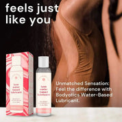 Bodyotics 4oz water based lubricant with silky smooth, natural feel for intimate and pelvic floor care