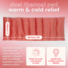 Dual thermal heating pad for cramps, offers warm and cold relief, infused with lavender, 457mm x 178mm.