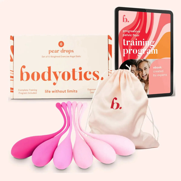 Bodyotics Silicone Dilator Set For Women - Pelvic Floor Exercise, 5 Gradual Sizes, Body-Safe & Flexible